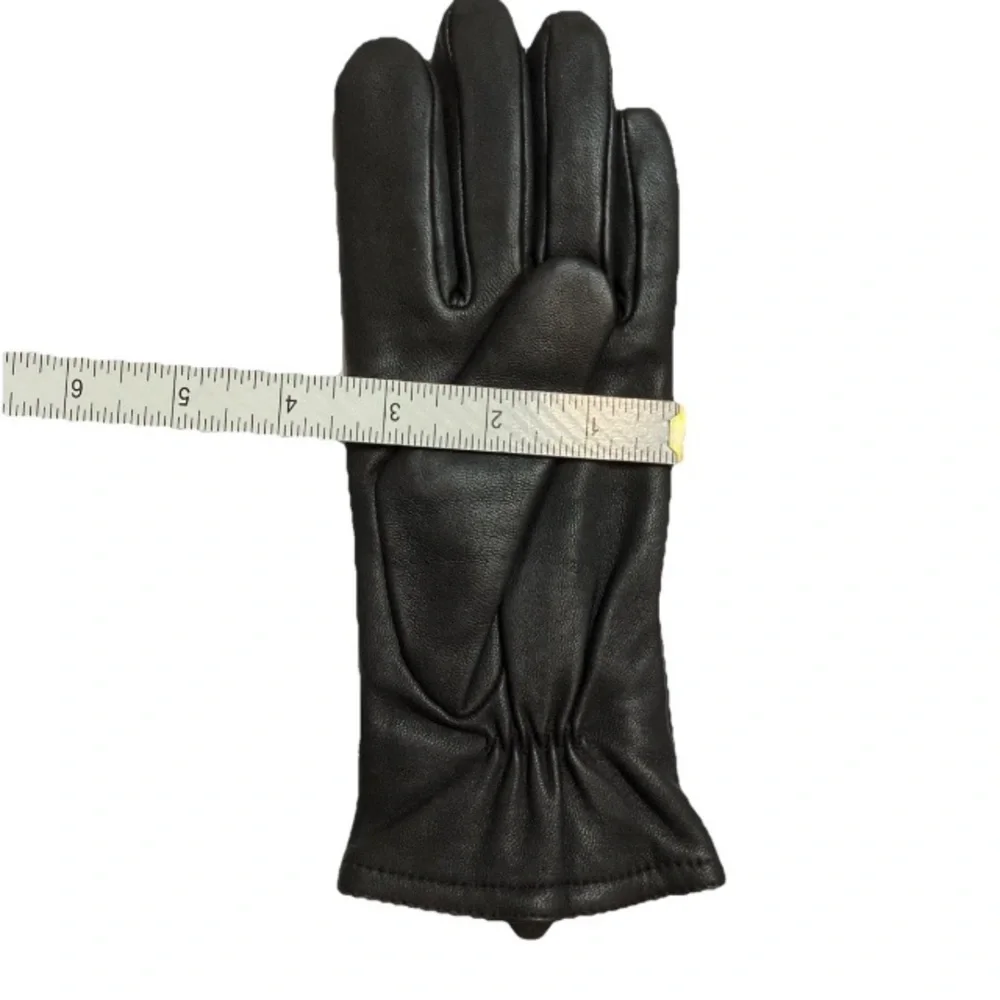 Vintage Chocolate Brown Leather Gloves Thinsulate Lined Women's Fall Winter M
